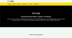 Desktop Screenshot of diy-india.com
