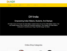 Tablet Screenshot of diy-india.com